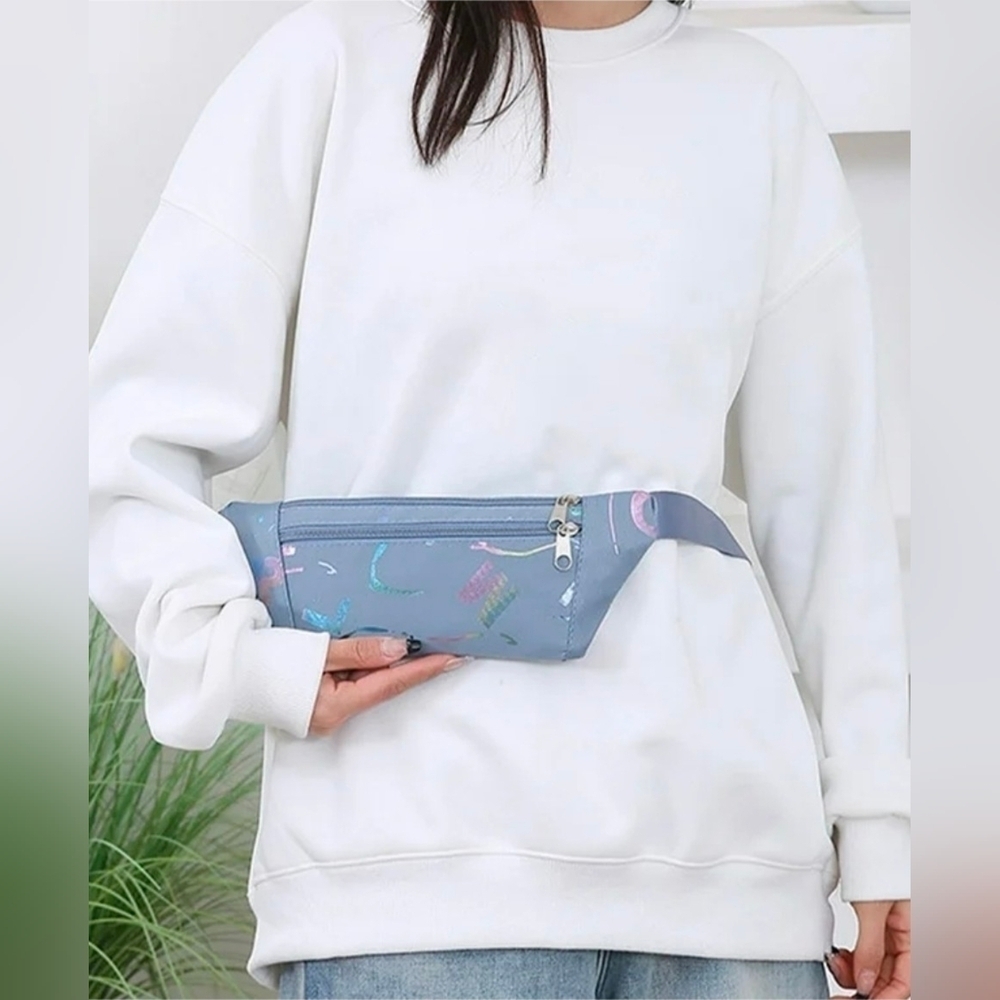 Fanny Pack Waist Crossbody Bag Adiustable Strap Hip Pack Travel Activewear Gift - Picture 4 of 10